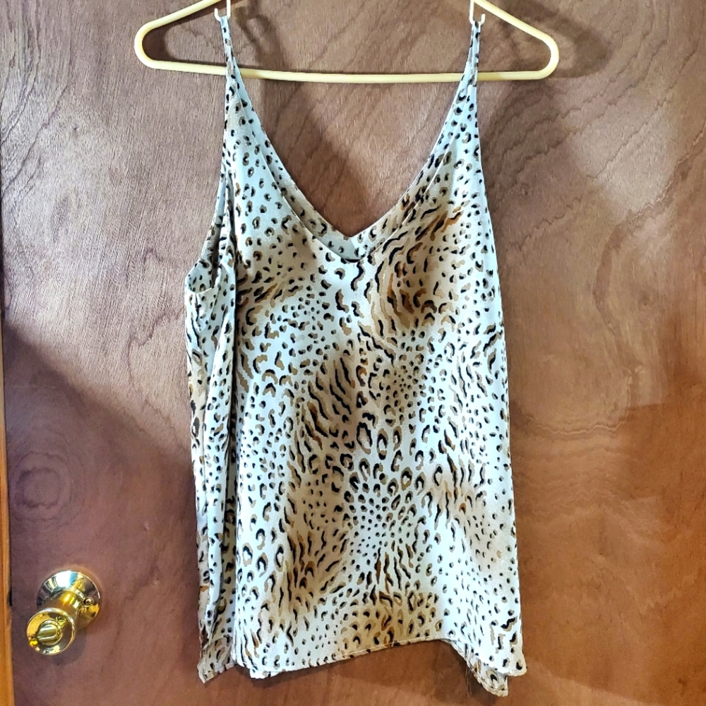 Shinestar Tiger/ Leopard Print Tank-top